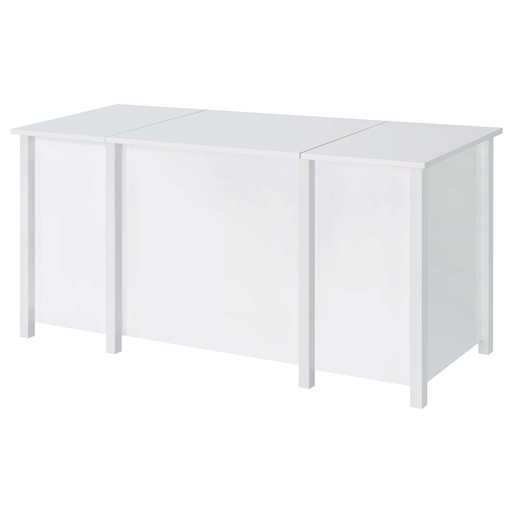Dylan White High Gloss Lift Top Computer Desk - Ornate Home