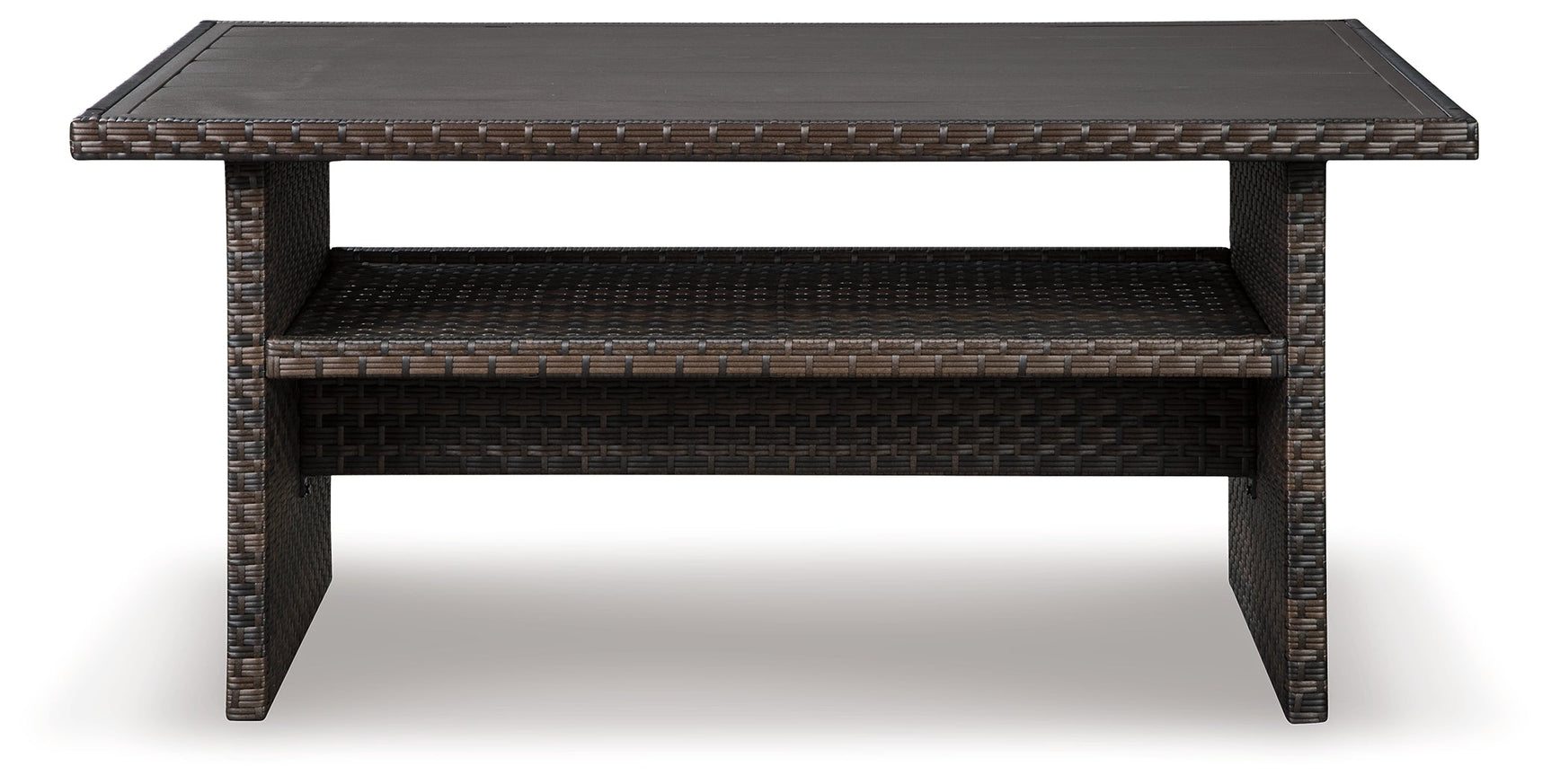 Easy Isle Dark Brown Rectangular Multi-Use Outdoor Table - Ornate Home