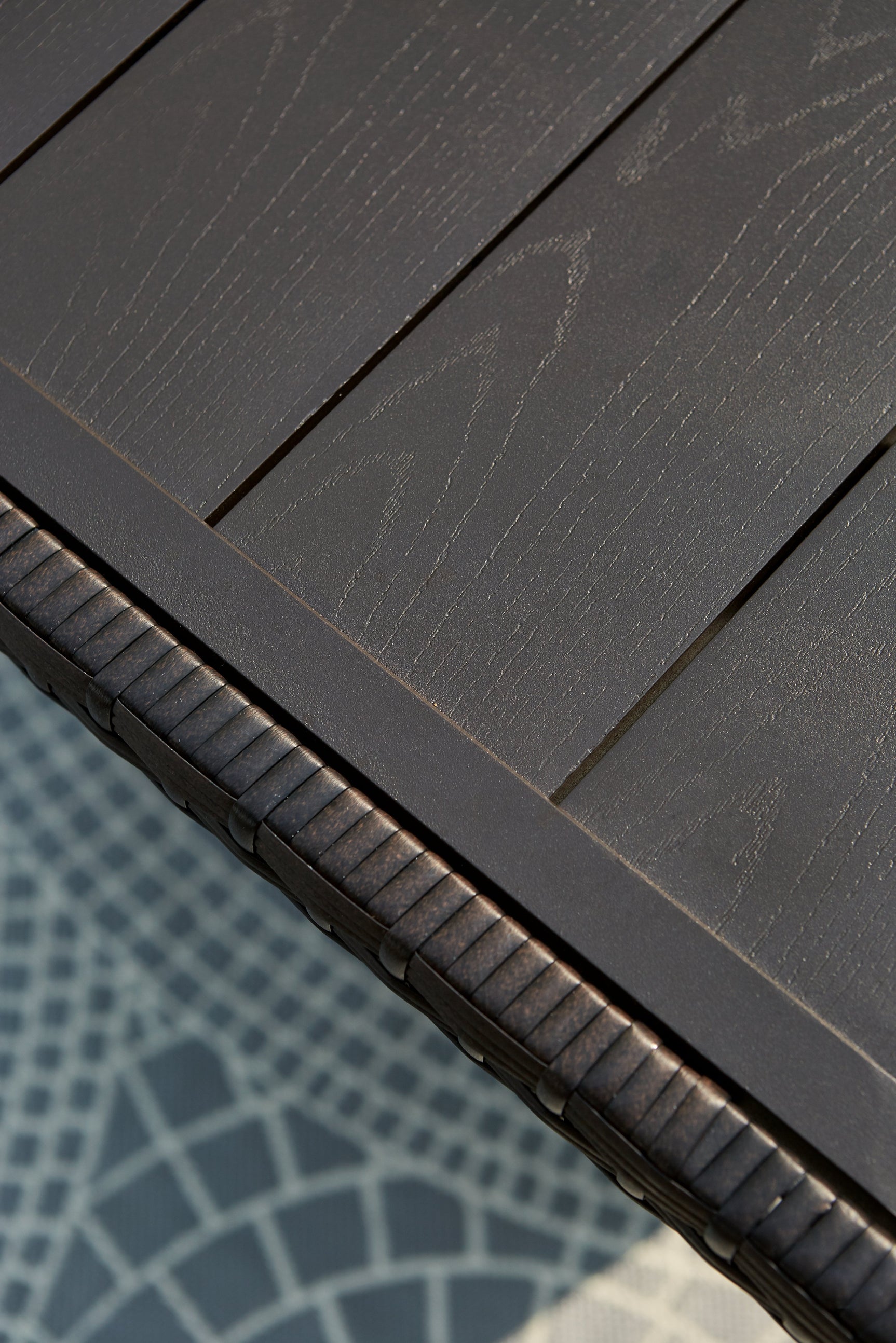 Easy Isle Dark Brown Rectangular Multi-Use Outdoor Table - Ornate Home