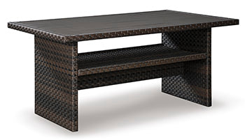 Easy Isle Dark Brown Rectangular Multi-Use Outdoor Table - Ornate Home