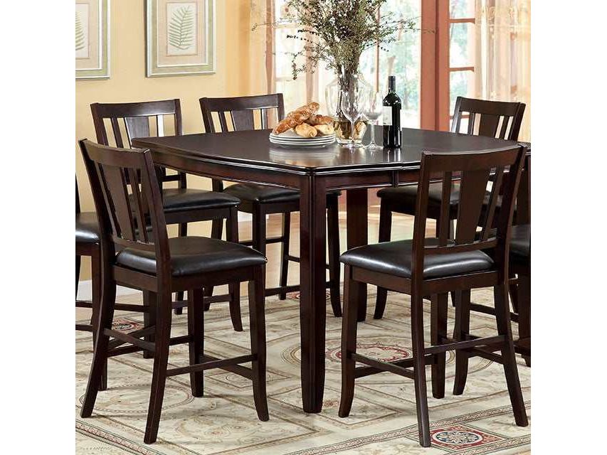 Edgewood Espresso Counter Height Chair (Set of 2) - Ornate Home