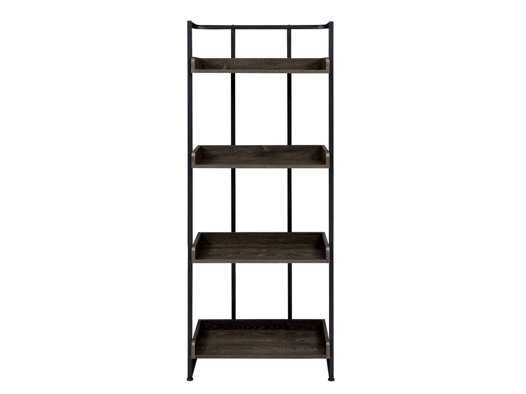 Ember Dark Oak And Sandy Black Bookcase - Ornate Home