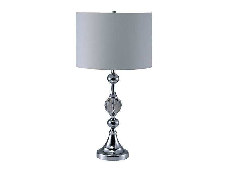 Emi White/Silver Table Lamp - Ornate Home