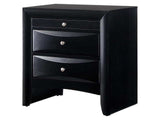 Emily Black Nightstand - Ornate Home