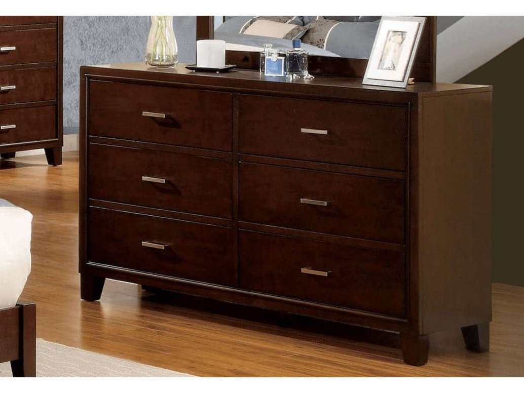 Enrico II Brown Cherry Dresser - Ornate Home