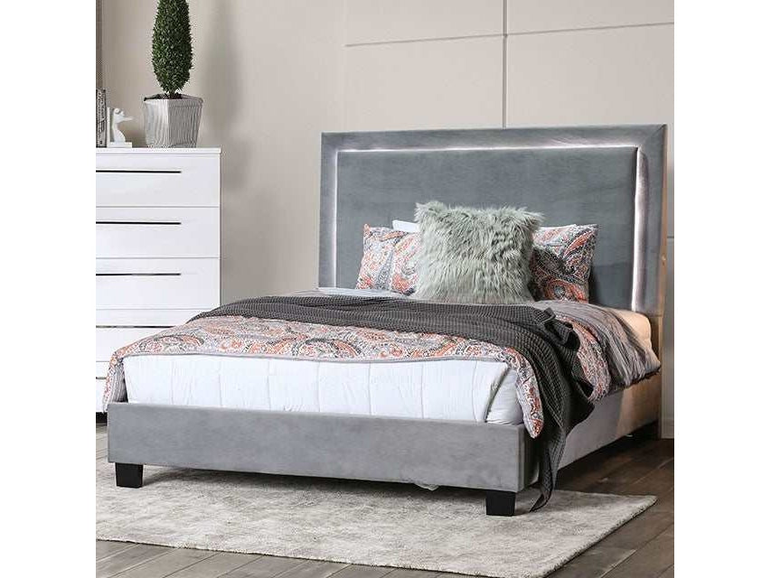 Erglow Gray Eastern King Bed - Ornate Home