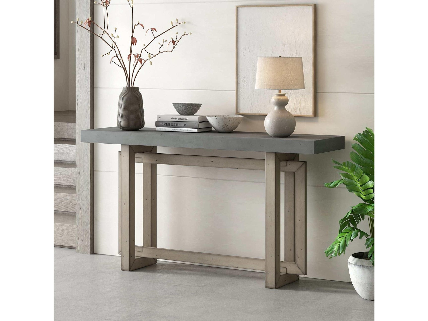 Estero Console Table Gray - Ornate Home