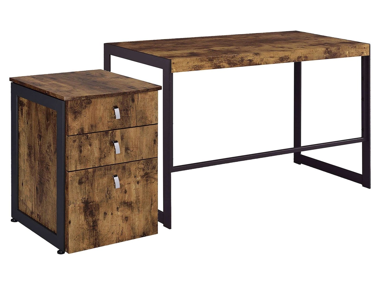 Estrella Antique Nutmeg / Gunmetal 2 Pc Desk Set - Ornate Home