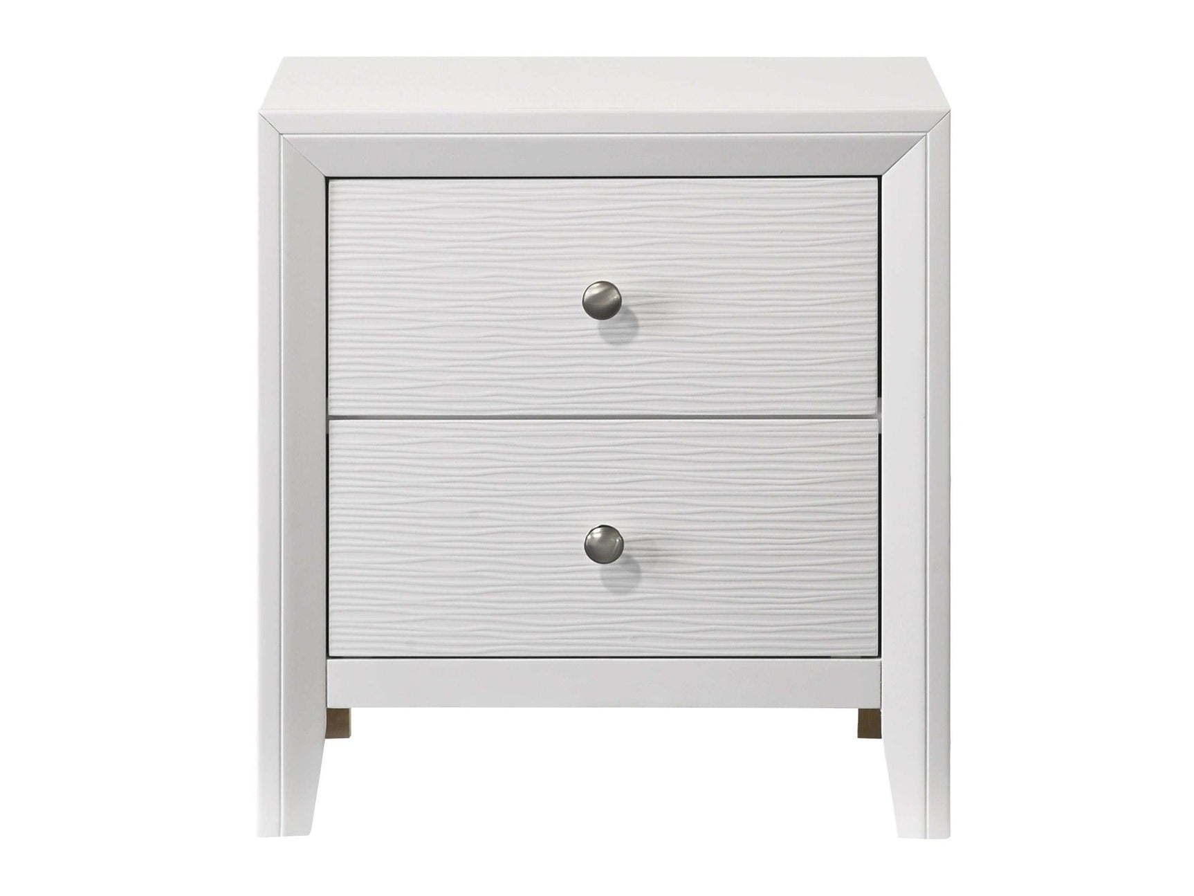 Evan White Nightstand - Ornate Home