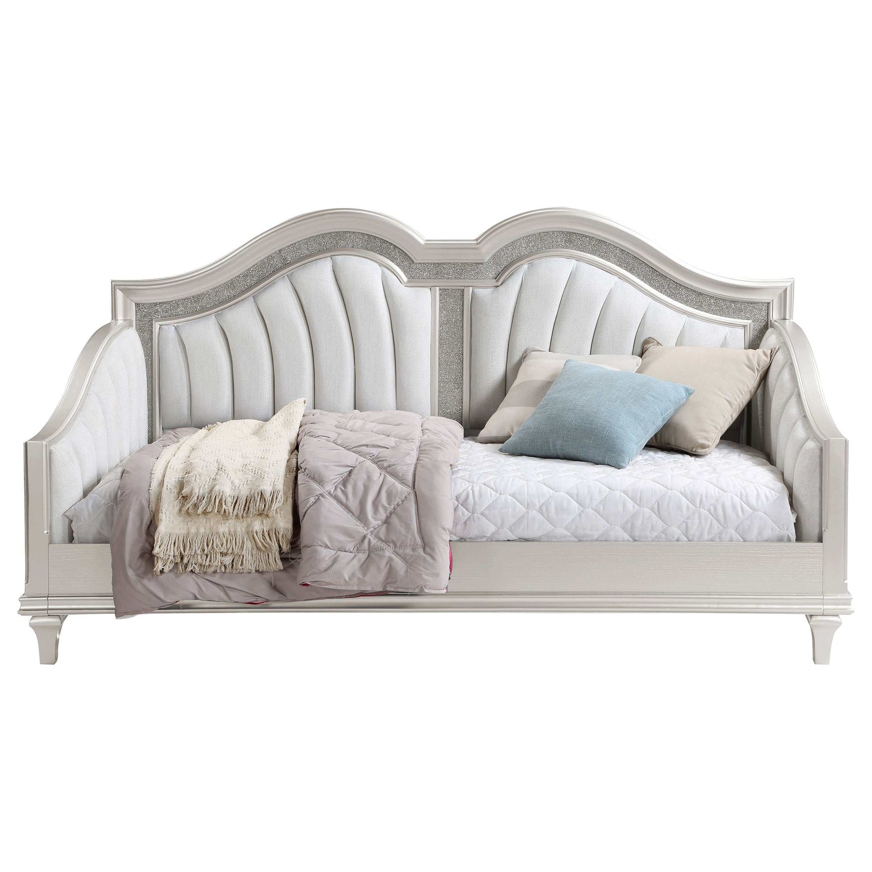 Evangeline Ivory / Silver Oak Twin Daybed - Ornate Home