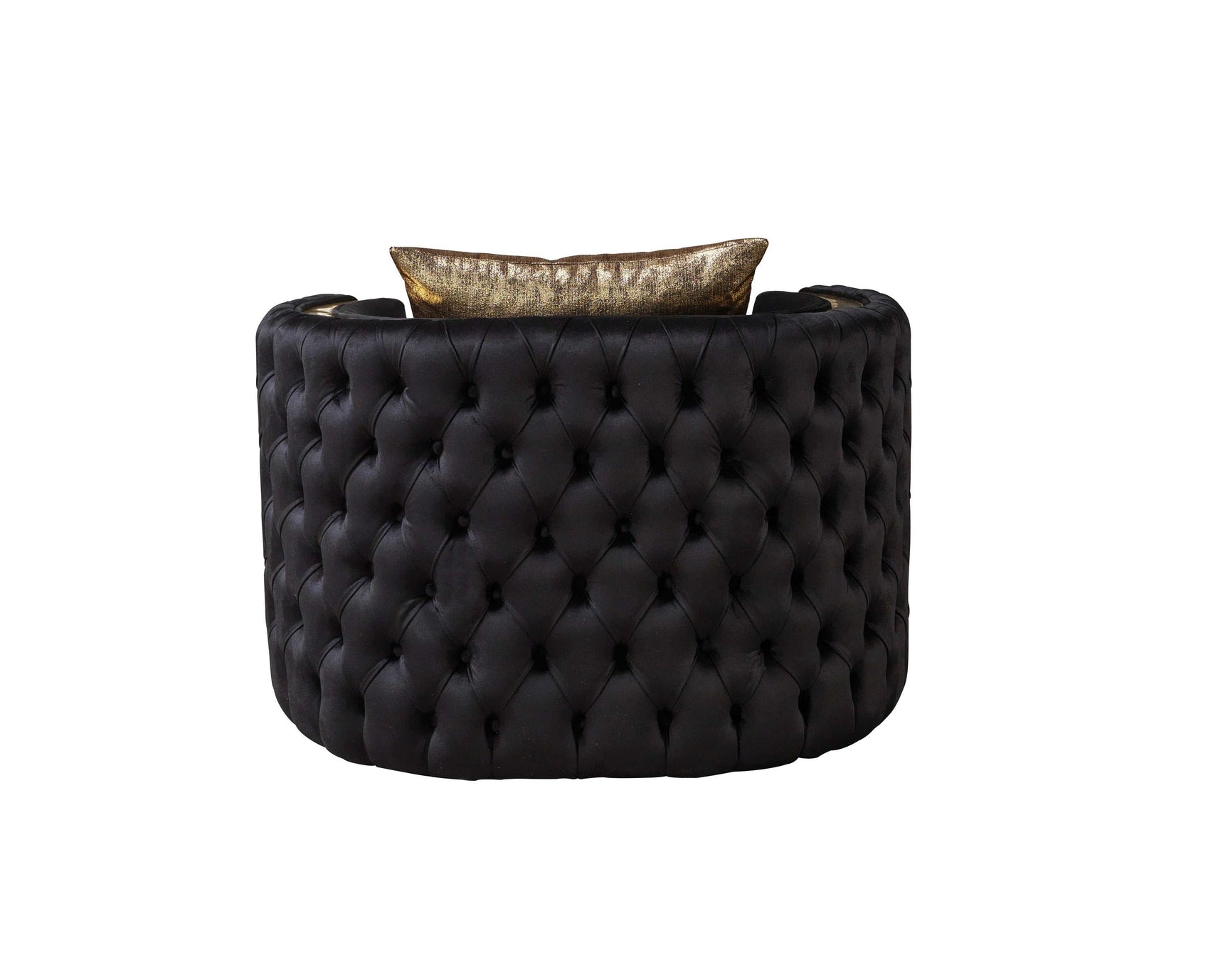 Fanci Black Velvet Chair - Ornate Home