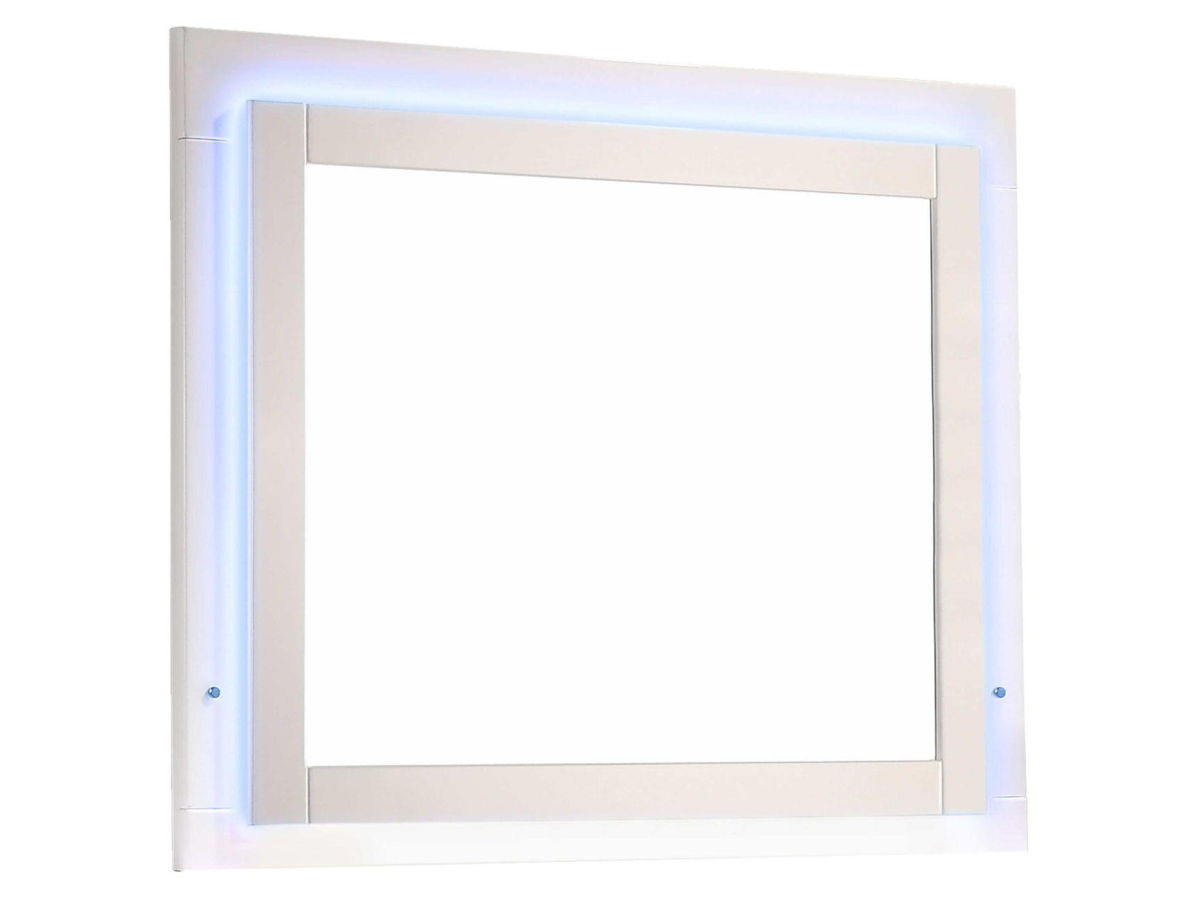 Felicity Glossy White Dresser Mirror - Ornate Home