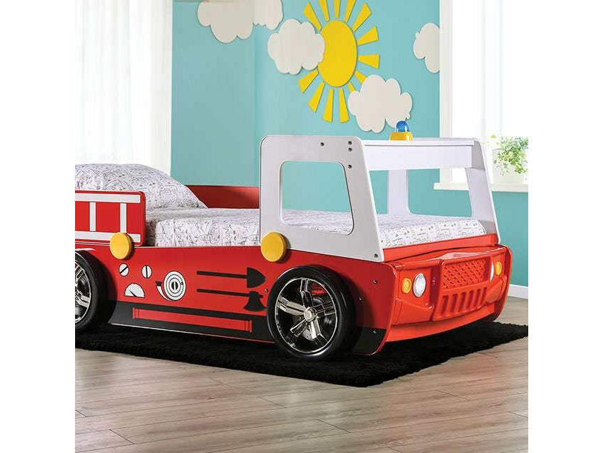 Fierstall Red Twin Bed - Ornate Home