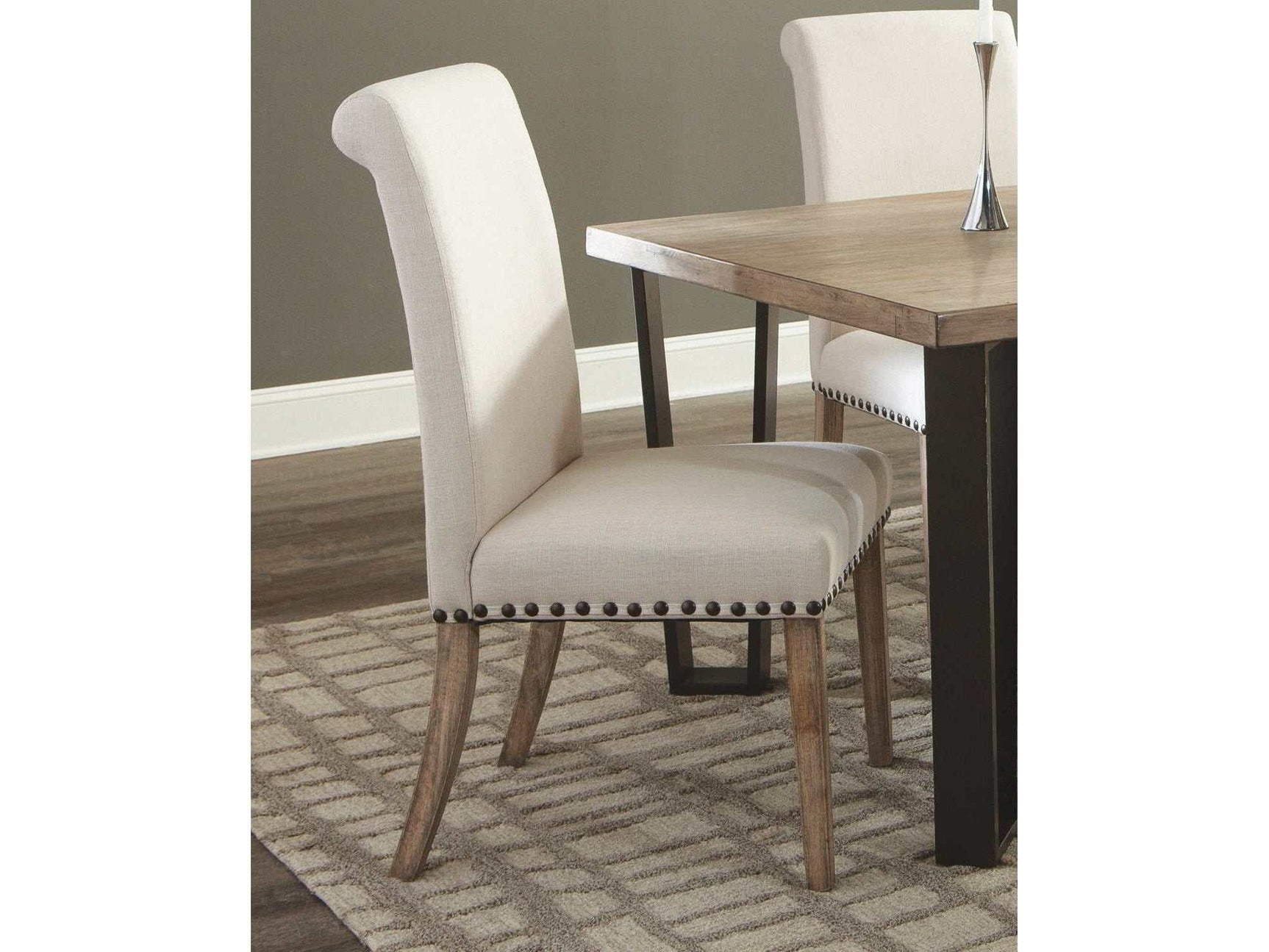 Florence Rustic Smoke and Grey Side Chairs (Set of 2) - Ornate Home