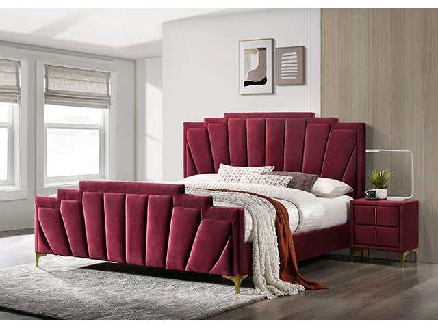 Florizel Red California King Bed - Ornate Home
