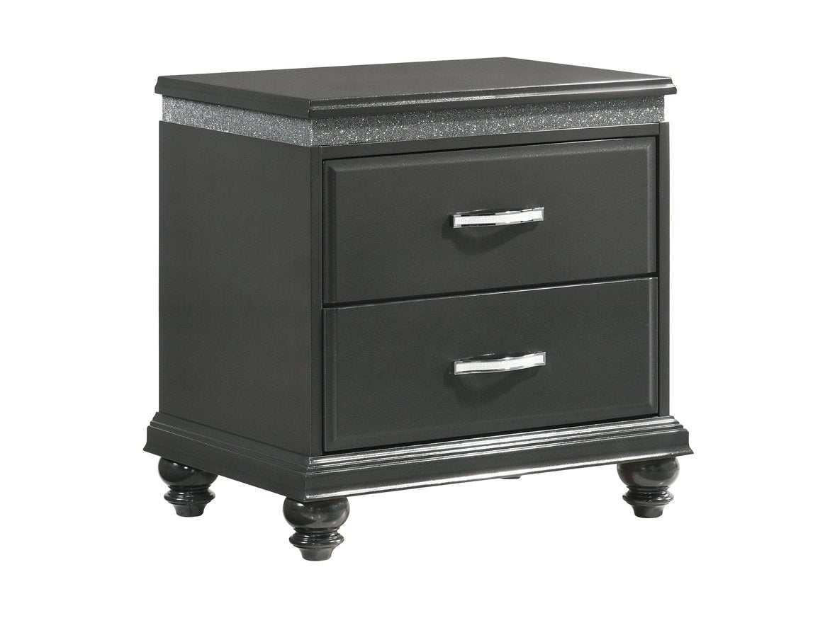Frampton Gray Nightstand - Ornate Home