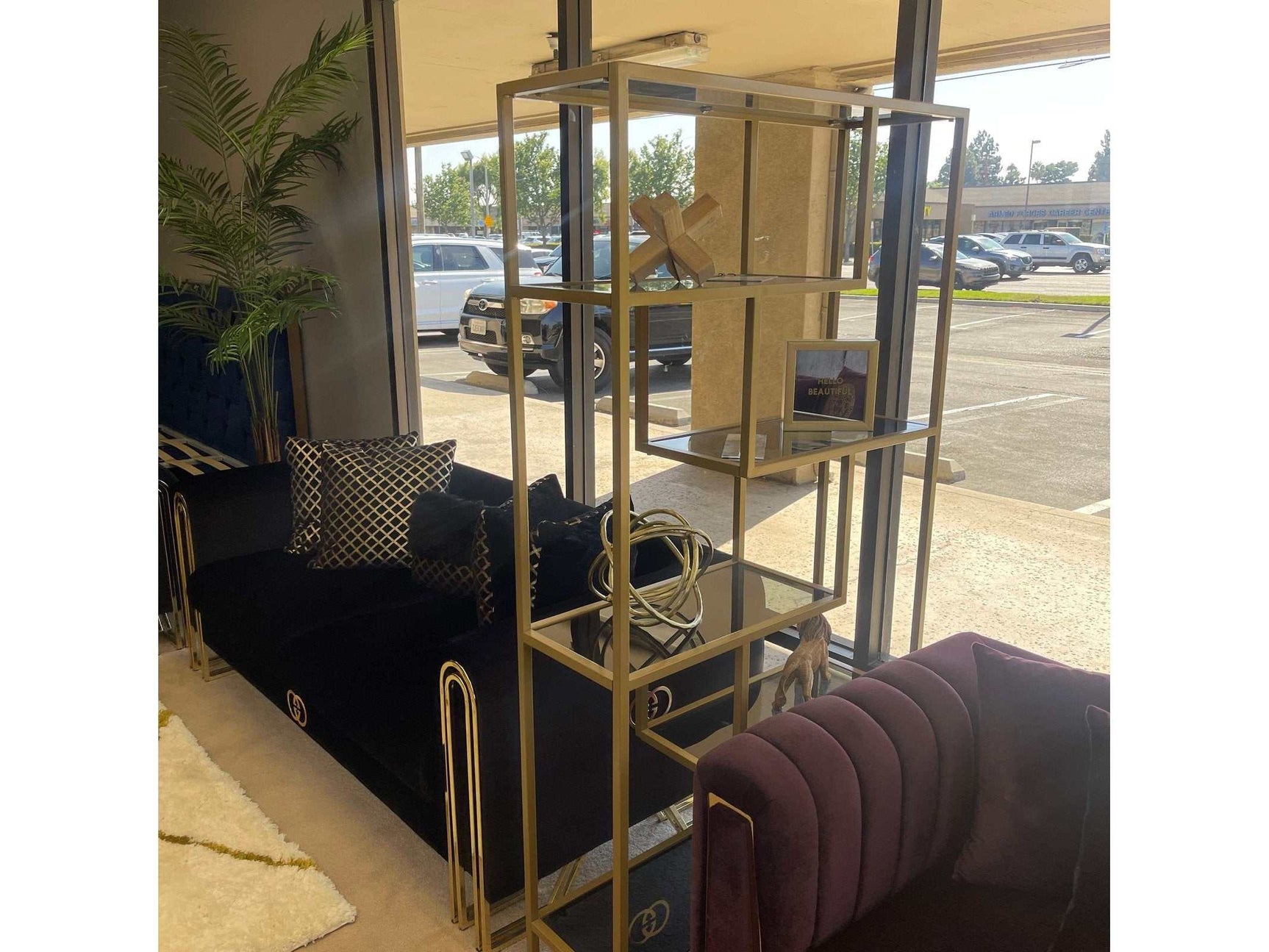 Frankwell Gold Finish Bookcase - Ornate Home