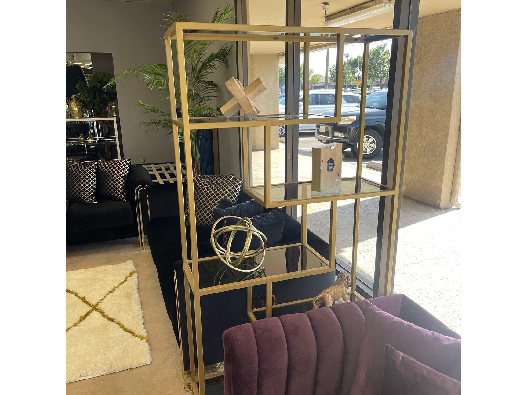 Frankwell Gold Finish Bookcase - Ornate Home