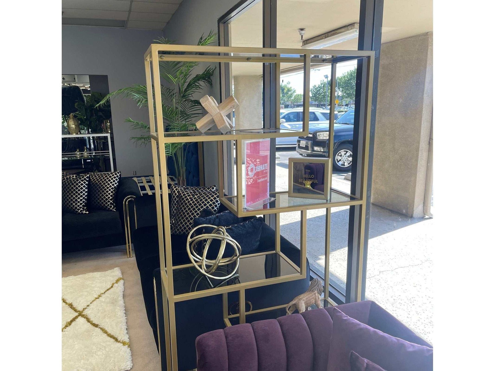 Frankwell Gold Finish Bookcase - Ornate Home