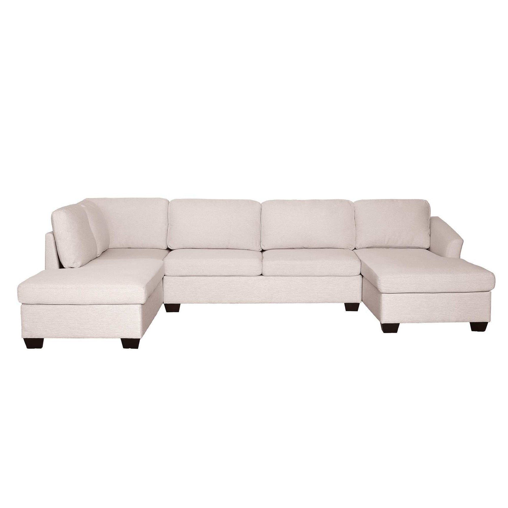 Fremont Modern Sectional Sofa Beige - Ornate Home