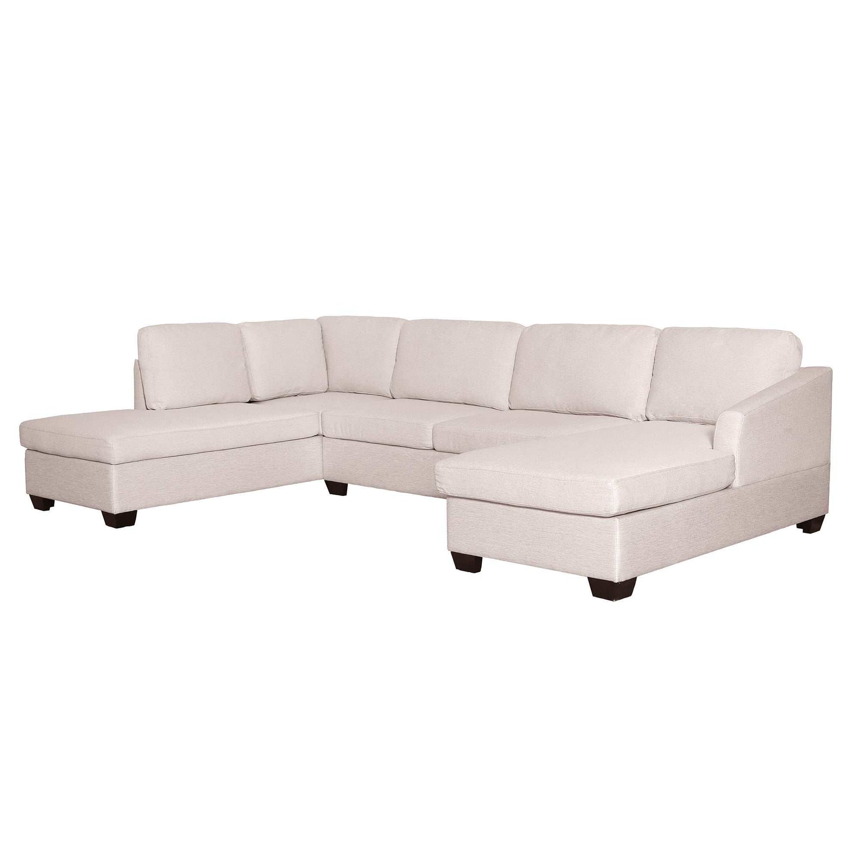Fremont Modern Sectional Sofa Beige - Ornate Home