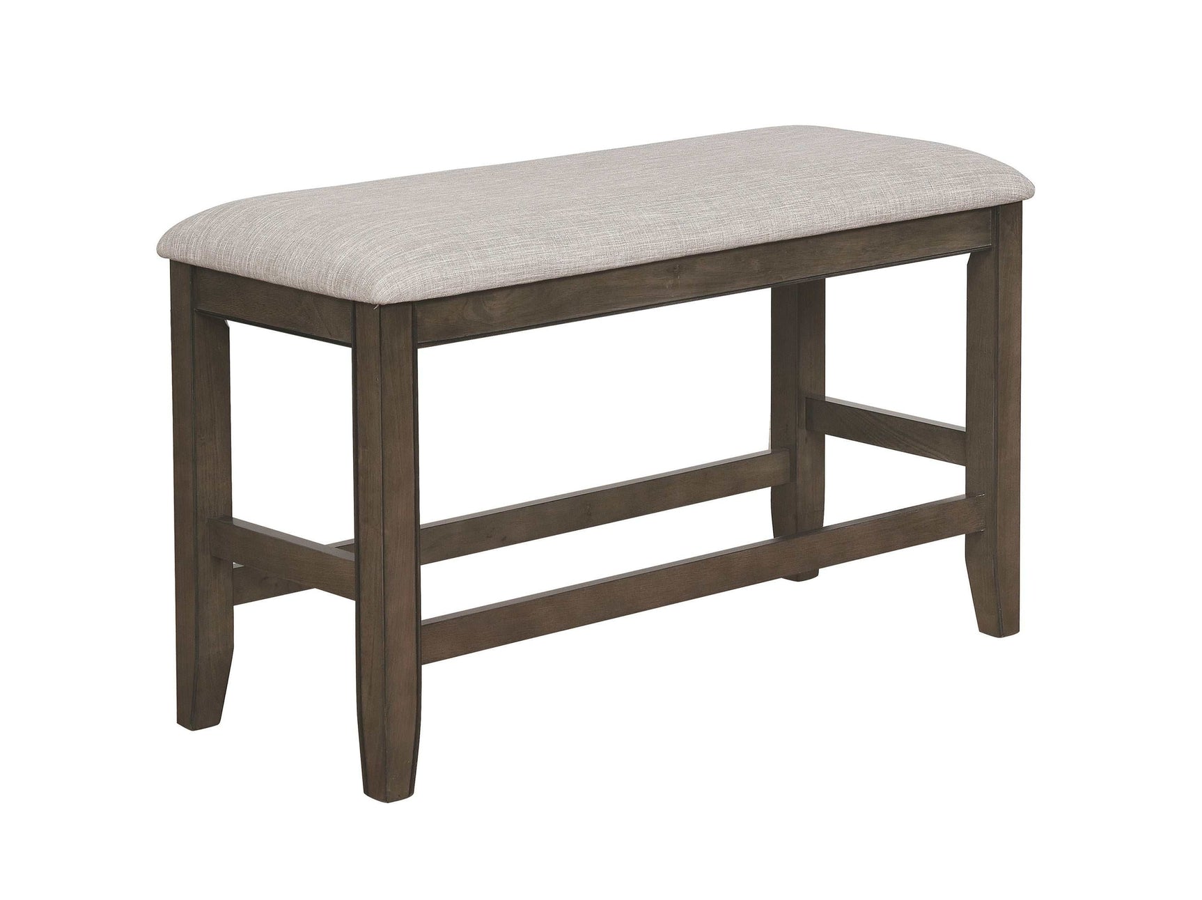 Fulton Gray Counter Height Dining Bench - Ornate Home