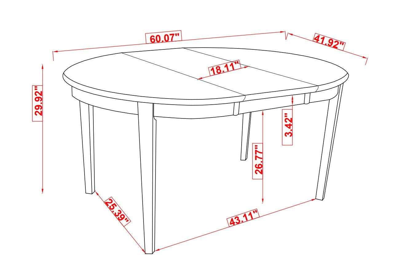 Gabriel Cappuccino Oval Dining Table - Ornate Home