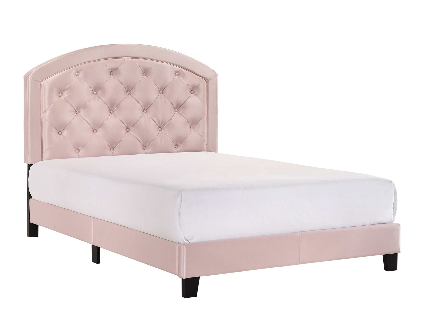 Gaby Pink Full Upholstered Platform Bed - Ornate Home