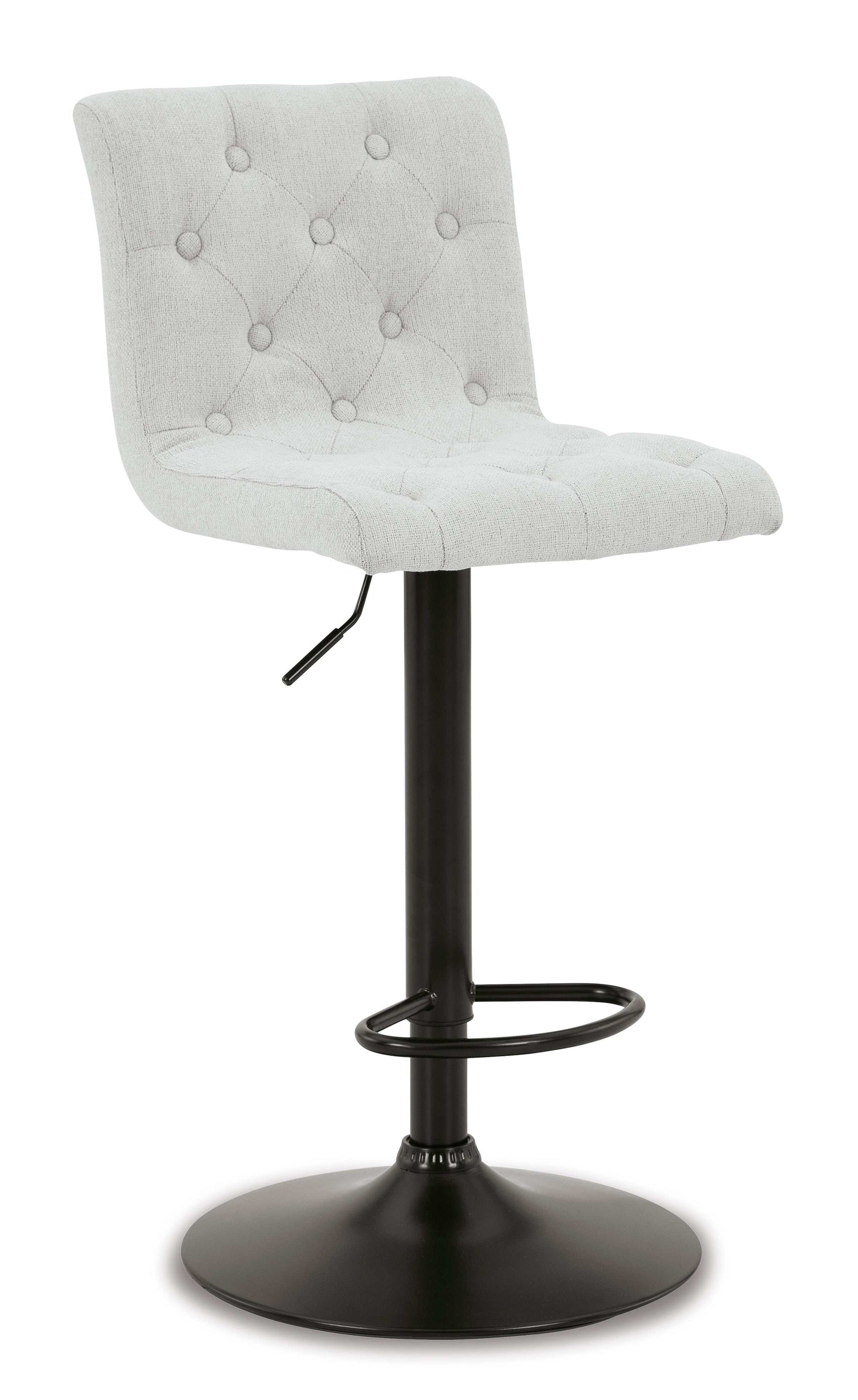 Gaddison Light Beige & Black Bar Height Bar Stool (Set of 2) - Ornate Home