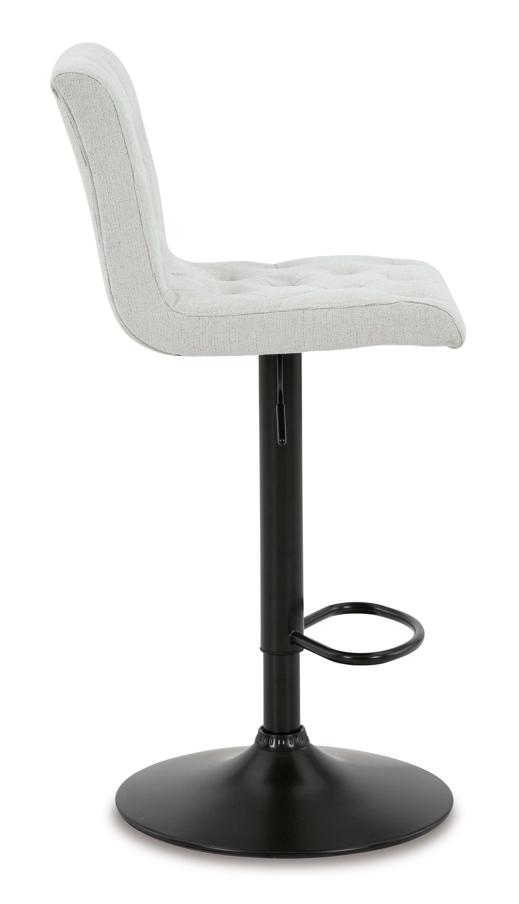 Gaddison Light Beige & Black Bar Height Bar Stool (Set of 2) - Ornate Home