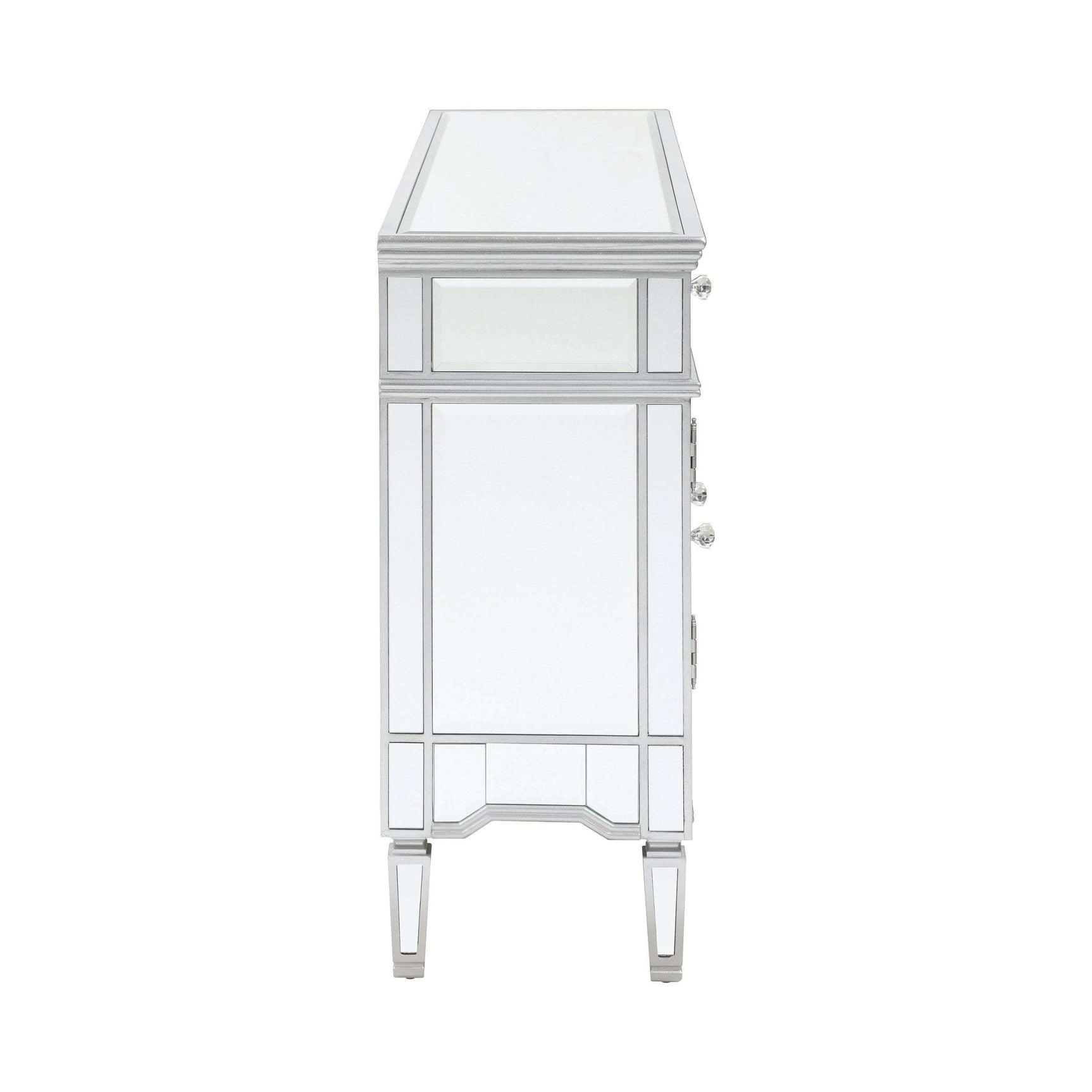 Garbo Silver Accent Cabinet - Ornate Home
