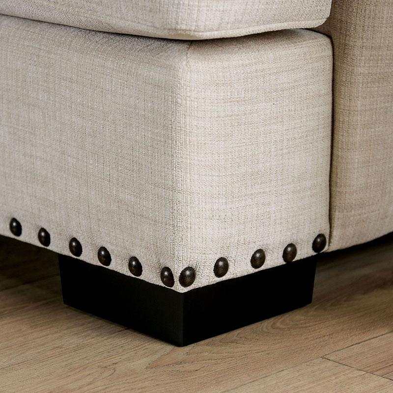 Germaine Ivory Stationary Sofa & Loveseat 2pc - Ornate Home