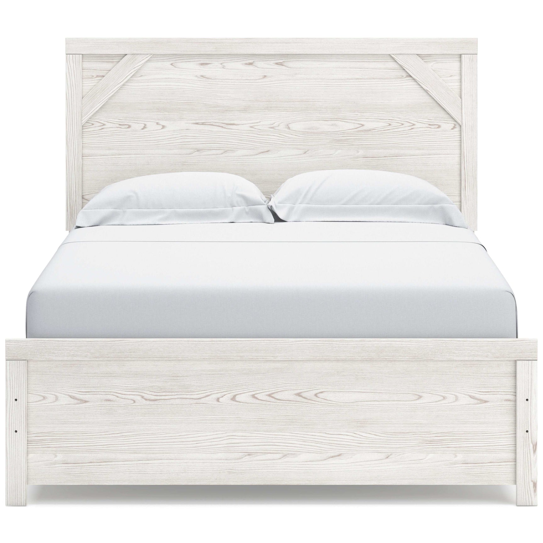 Gerridan White & Gray Queen Panel Bed Frame - Ornate Home