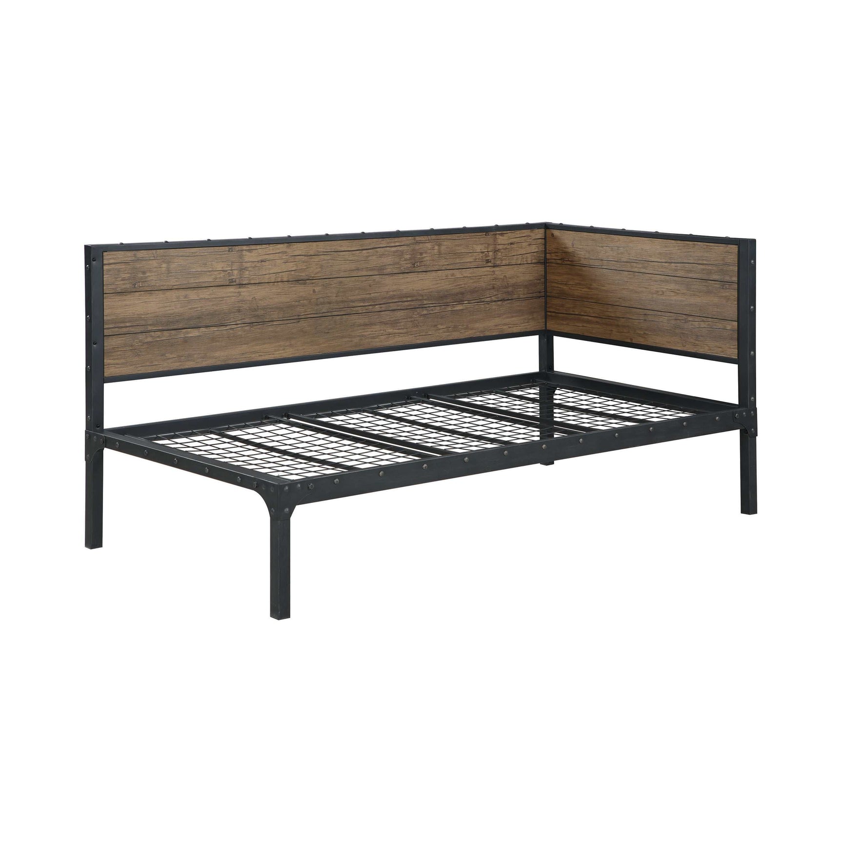 Getler Weathered Chestnut & Black Daybed - Ornate Home