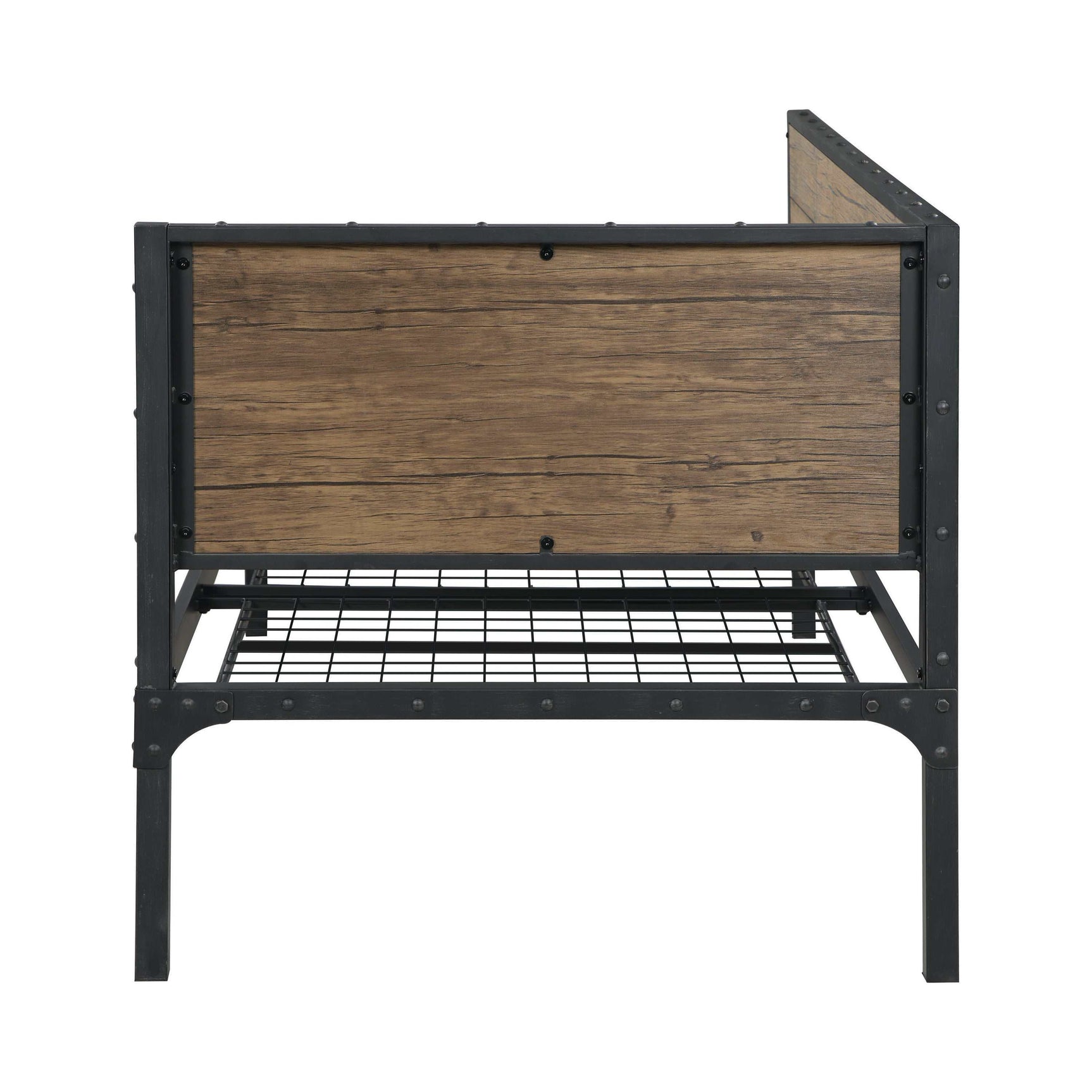 Getler Weathered Chestnut & Black Daybed - Ornate Home