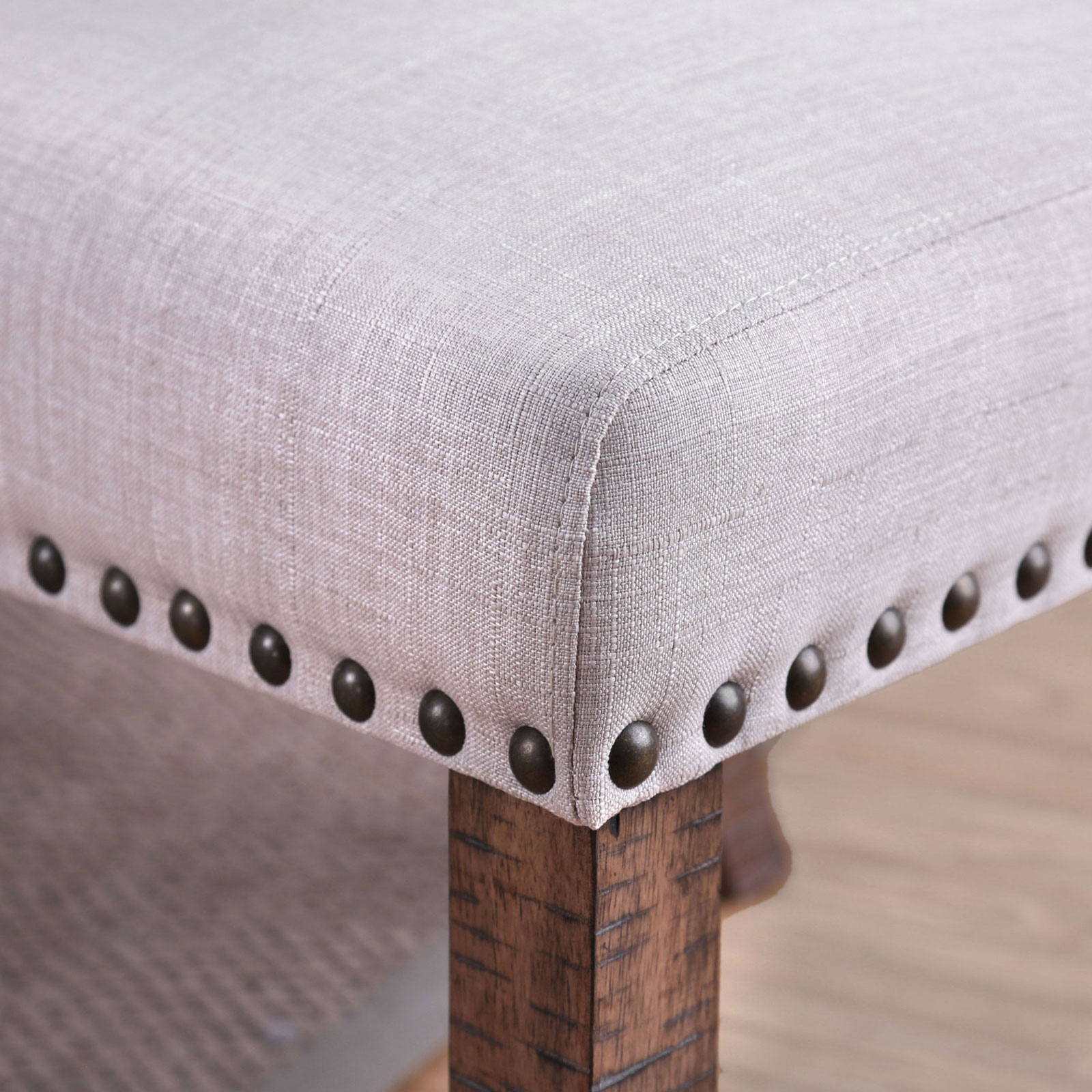 Gianna Rustic Oak & Ivory Dining Chair (Set of 2) - Ornate Home