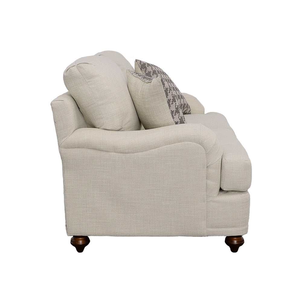 Glenn Light Grey Loveseat - Ornate Home