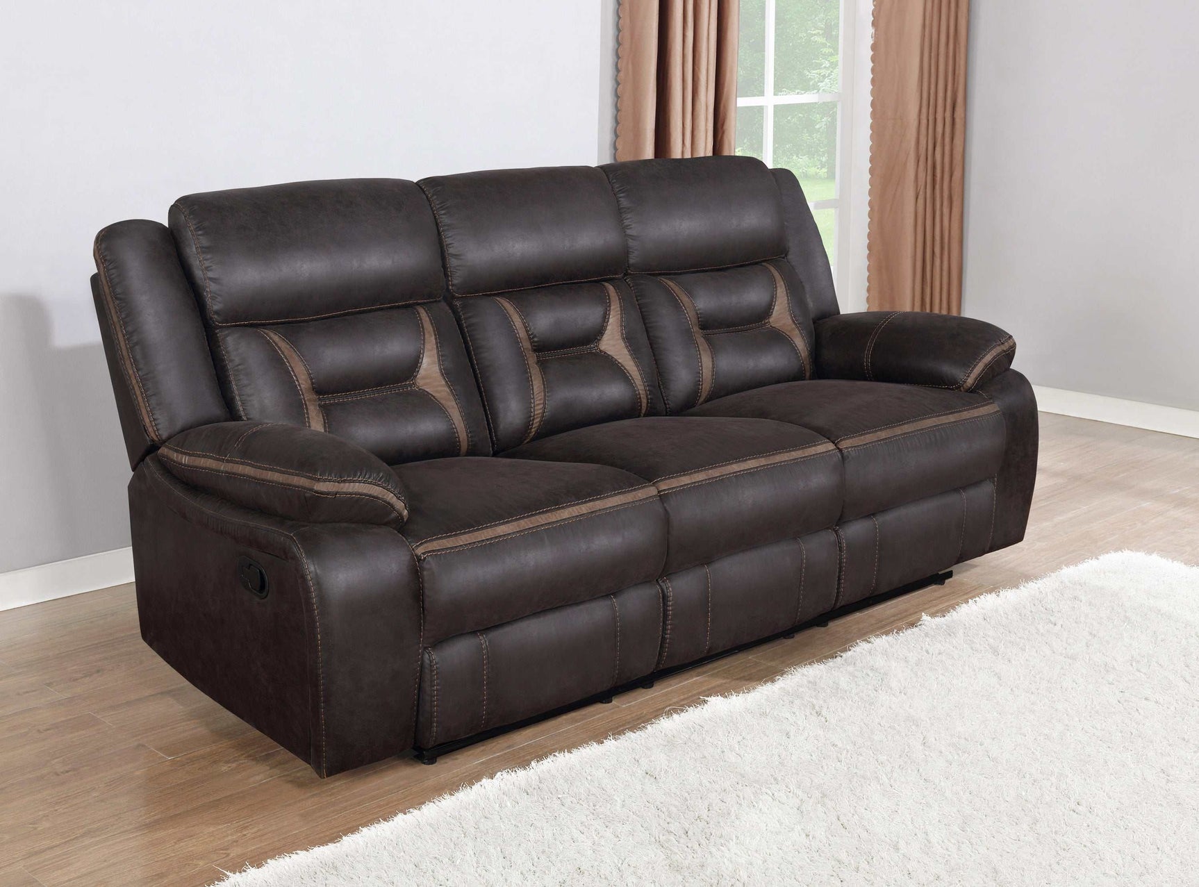 Greer Brown Motion Sofa - Ornate Home