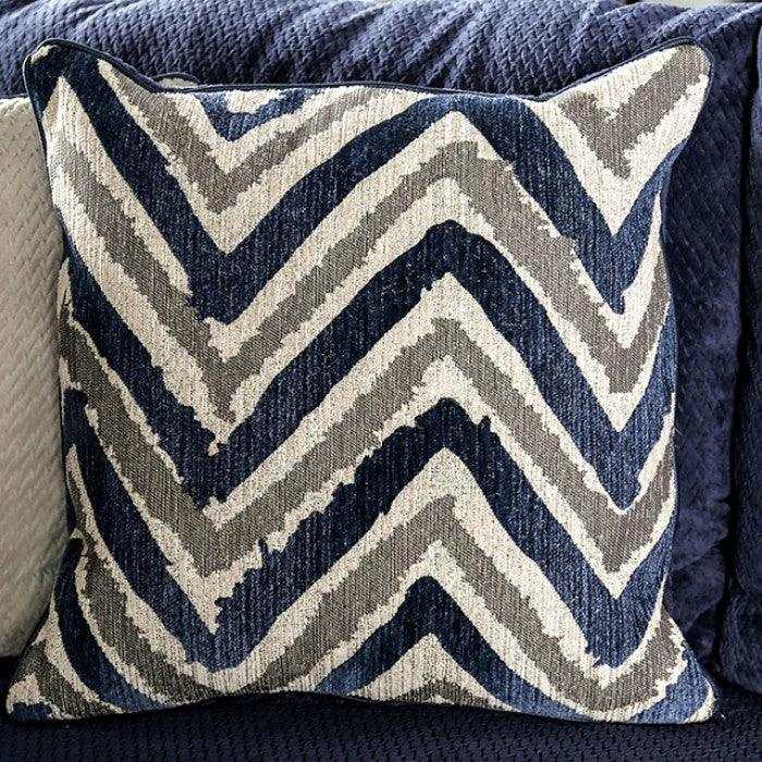 Griswold Navy L Shape Sectional Sofa - Ornate Home