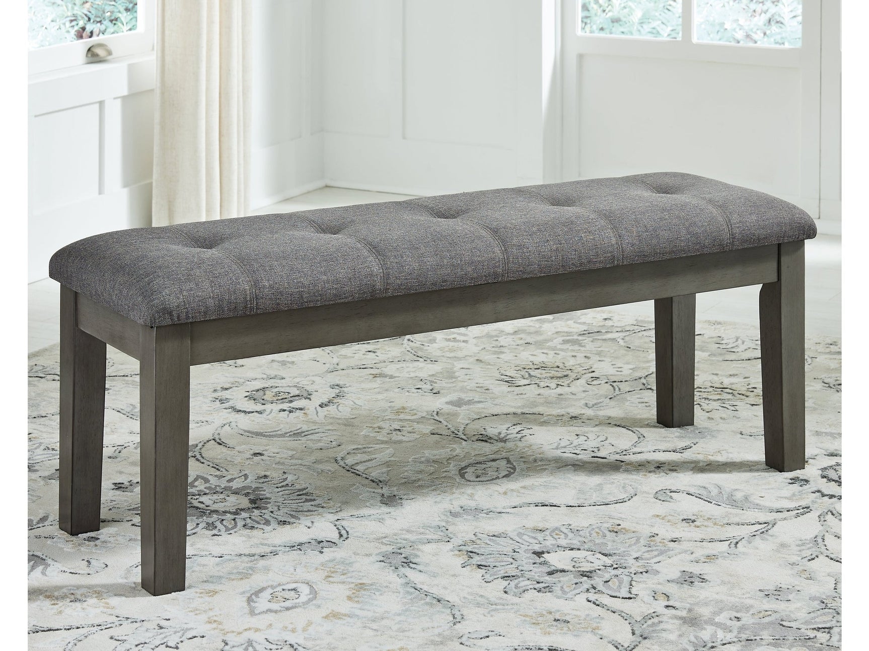 Hallanden Two-tone Gray 50" Dining Room Bench - Ornate Home