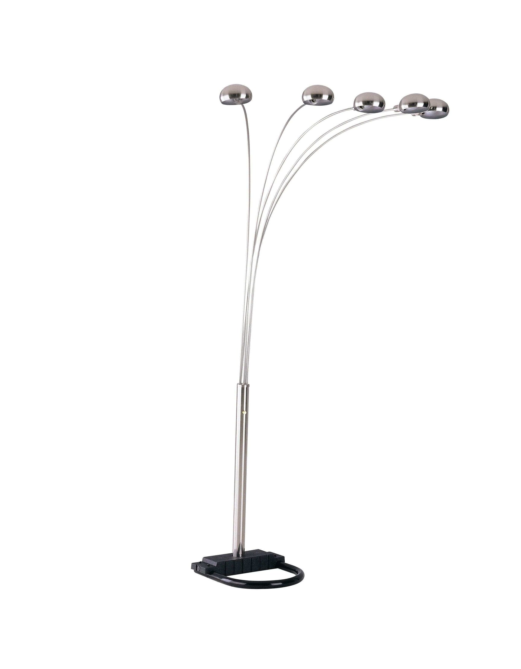 Hansen Chrome Floor Lamp w/ 5 Light - Ornate Home