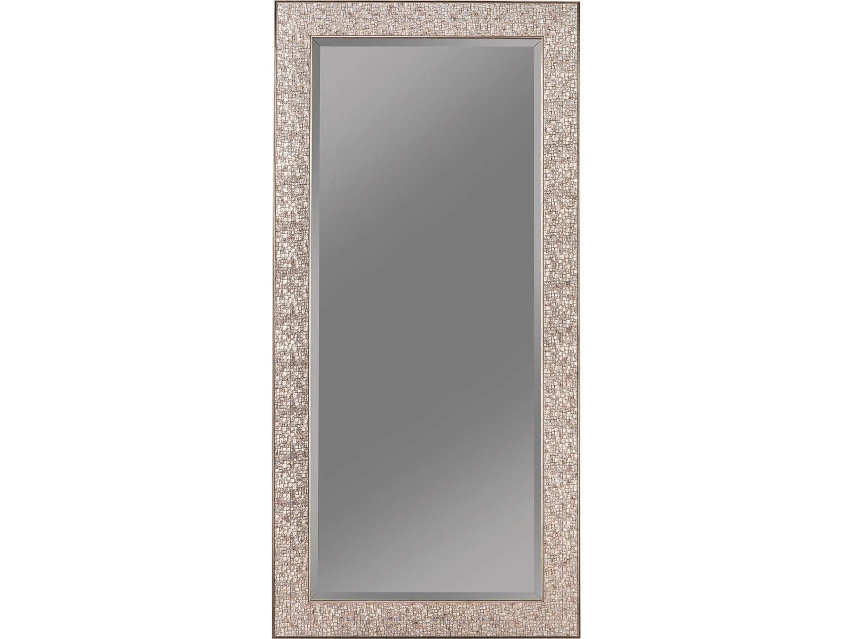 Harri Silver Sparkle Floor Mirror - Ornate Home