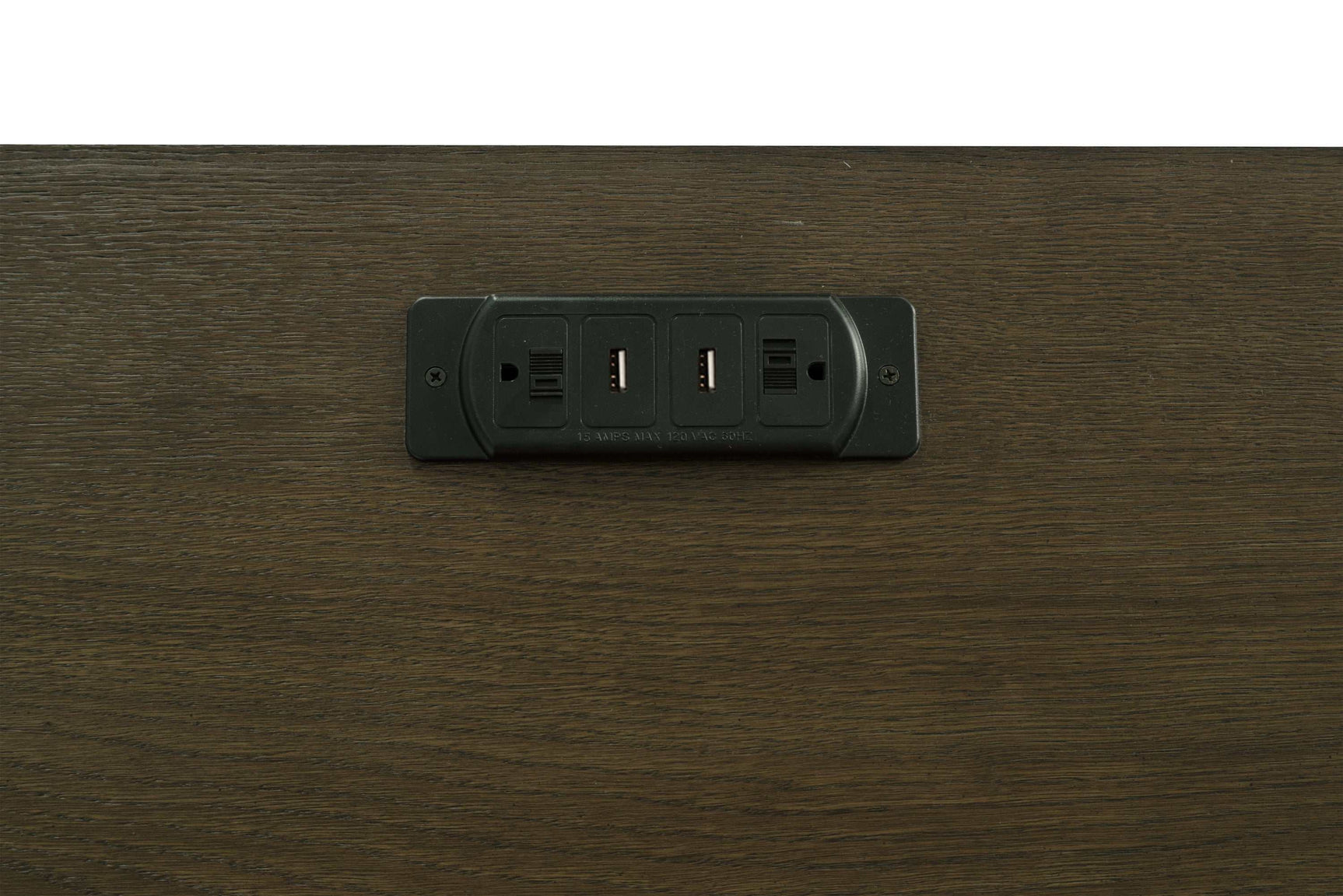 Hartshill Burnished Oak Credenza w/ Power Outlet - Ornate Home