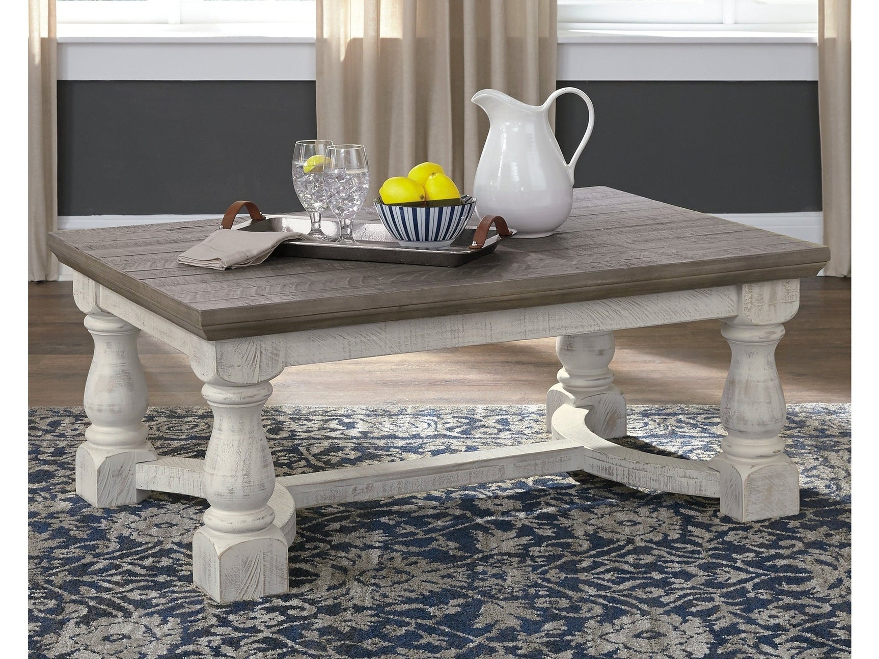 Havalance Gray & White Coffee Table - Ornate Home
