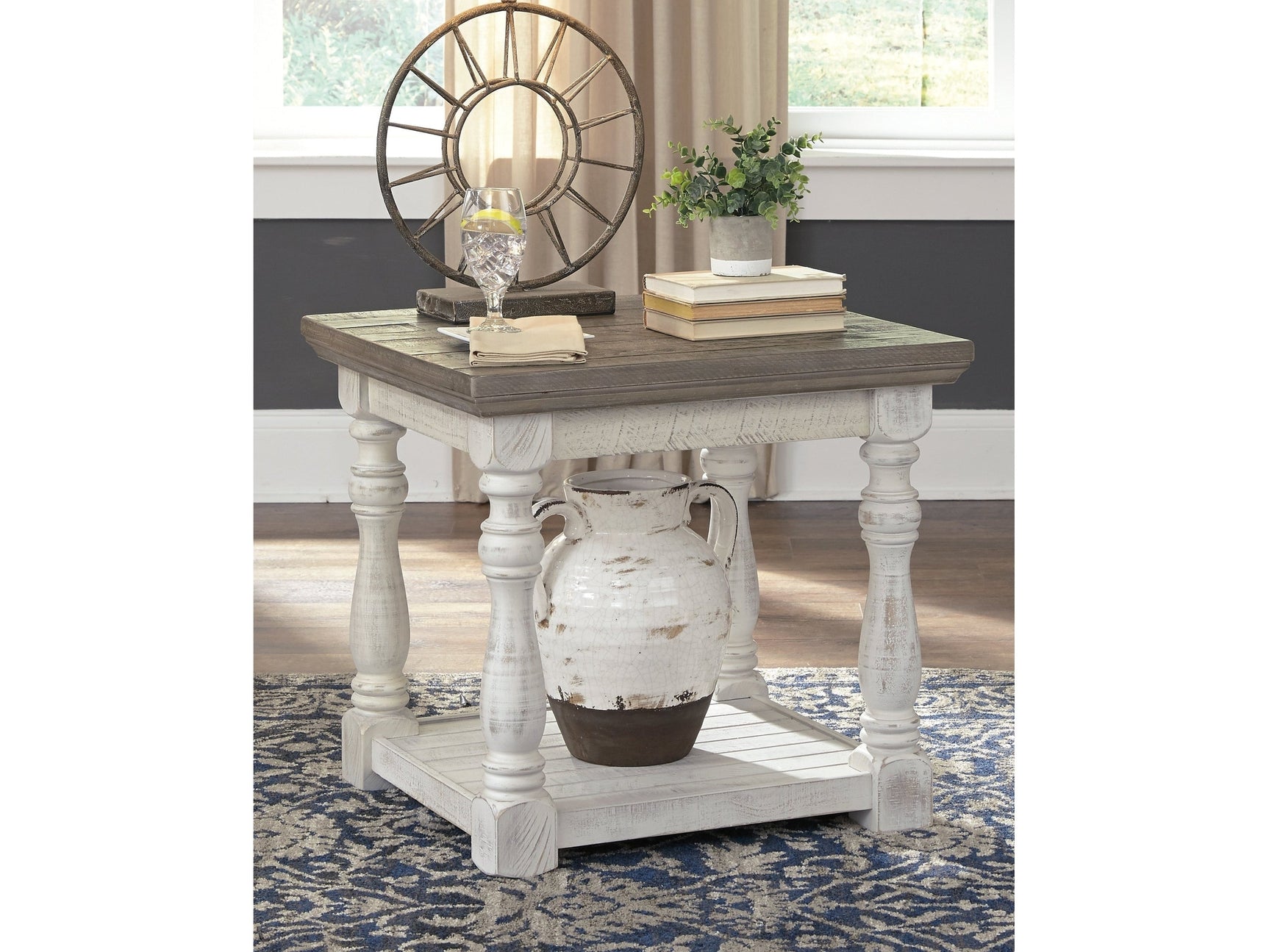 Havalance Gray & White End Table - Ornate Home