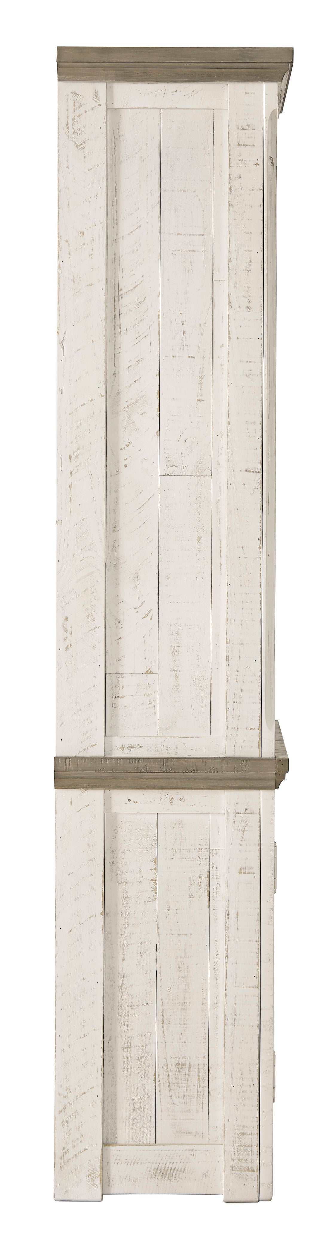 Havalance Weathered Gray & Vintage White Entertainment Center / 4pc - Ornate Home