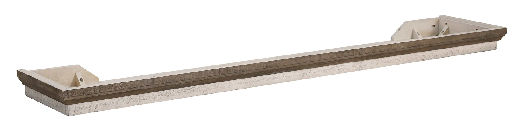 Havalance Weathered Gray & Vintage White Entertainment Center / 4pc - Ornate Home