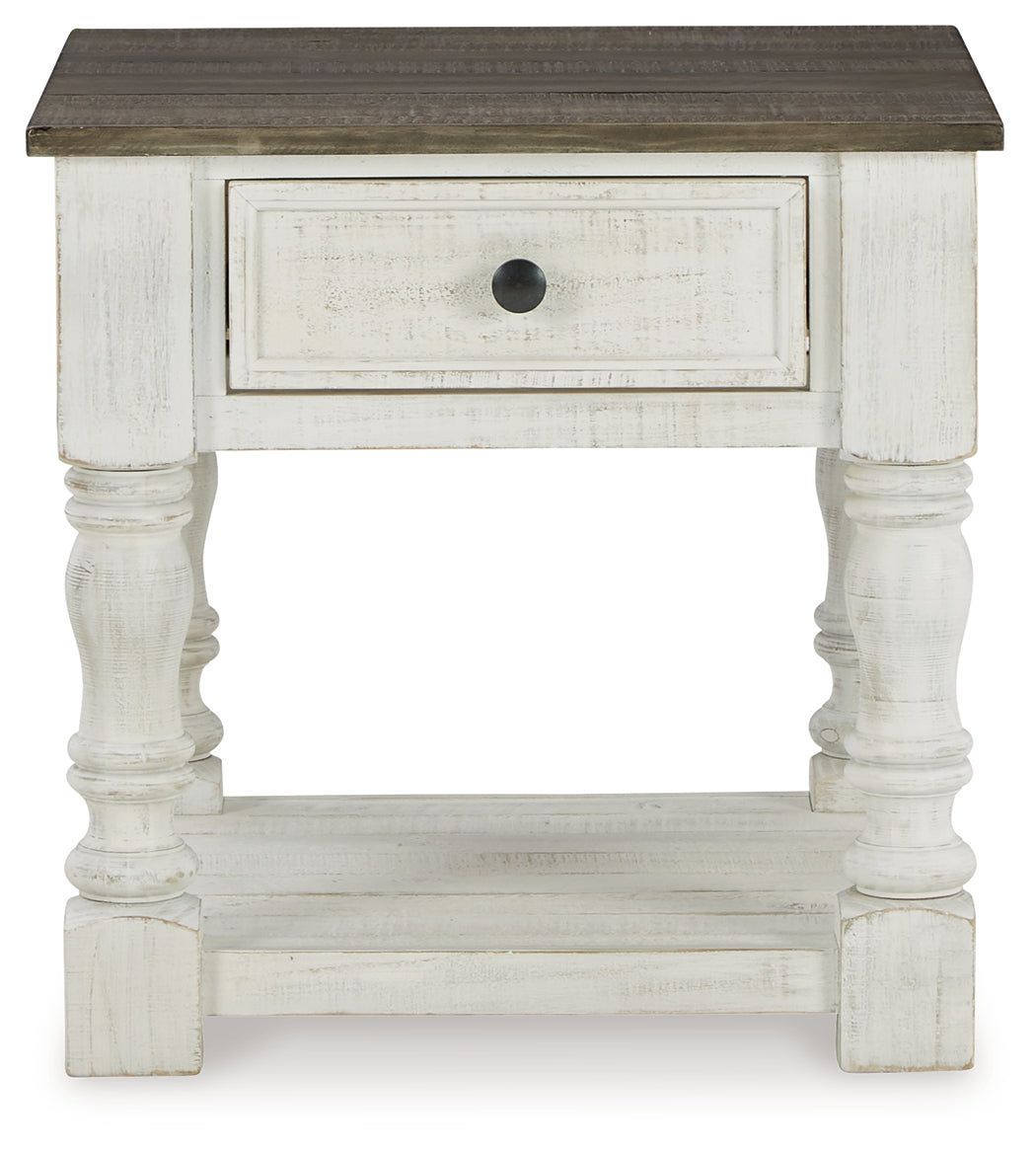 Havalance White/Gray End Table - Ornate Home