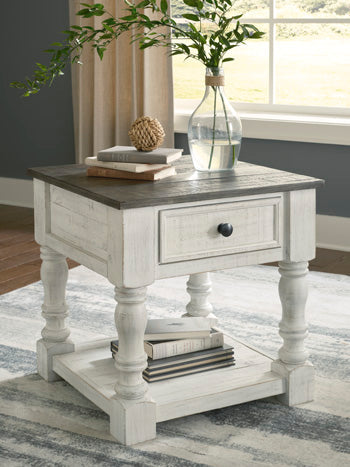 Havalance White/Gray End Table - Ornate Home