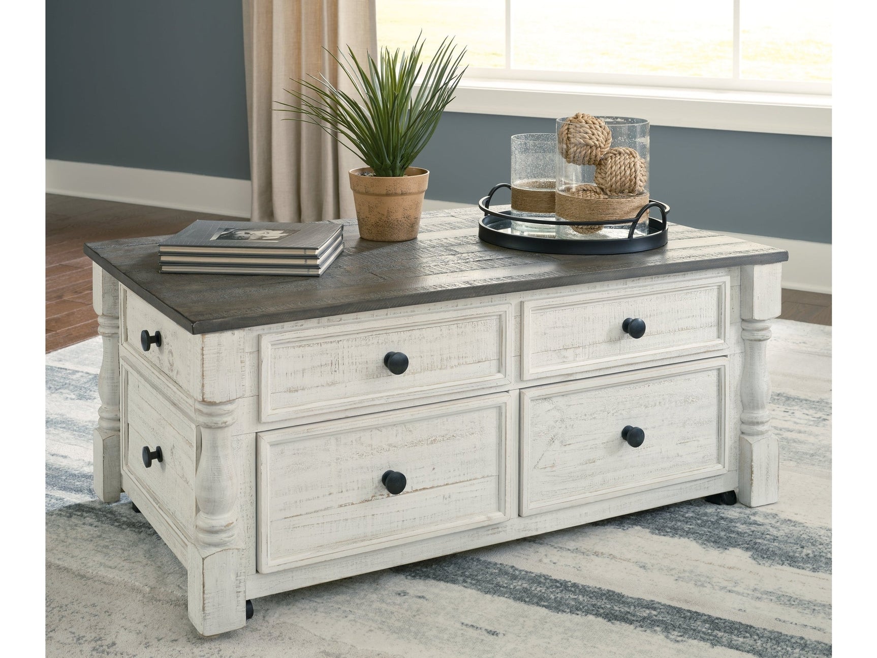 Havalance White/Gray LiftTop Coffee Table - Ornate Home